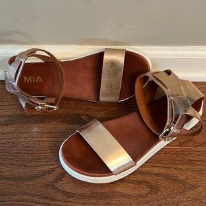 MIA Ellen- Rose Gold Strappy Platform Sandals